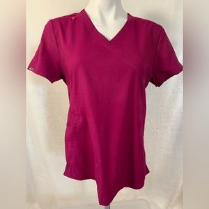 Koi Lite MEDIUM magenta scrub top